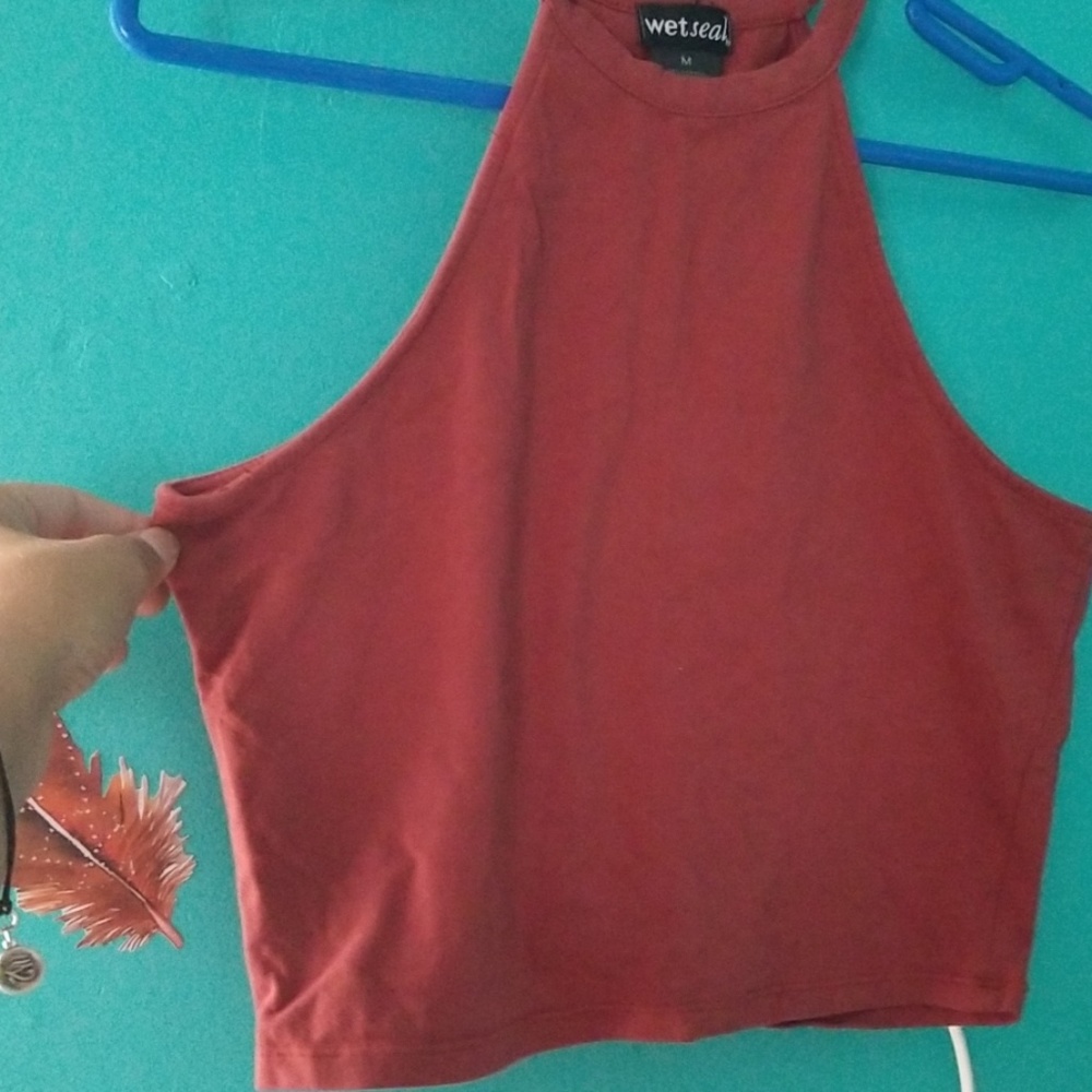 Crop halter top